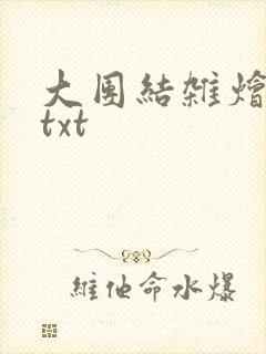 大团结杂烩小说txt