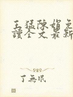 王猛陈娟免费阅读全文最新章节