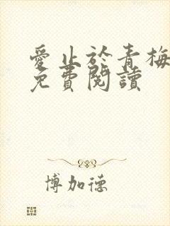 爱止于青梅小说免费阅读