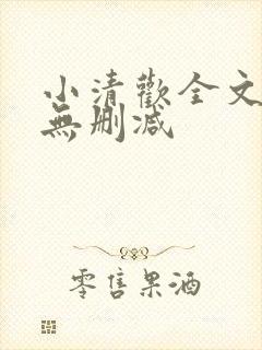 小清欢全文阅读无删减封面