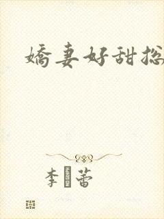 娇妻好甜总裁封面