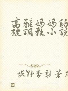 高雅妈妈的沉沦被调教小说