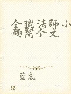 全职法师小说笔趣阁全文封面