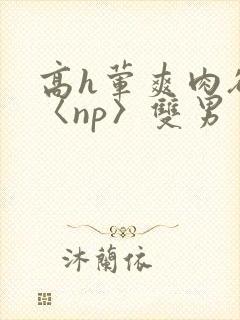 高h荤爽肉欲文〈np〉双男