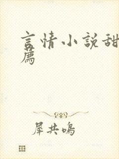 言情小说甜文推荐封面