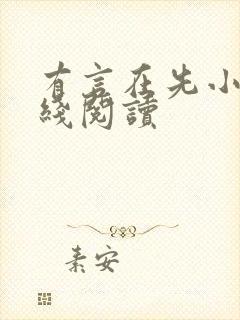 有言在先小说在线阅读