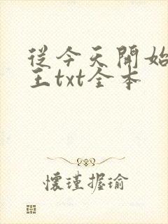 从今天开始做藩王txt全本封面