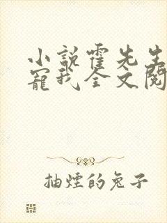 小说霍先生乖乖宠我全文阅读