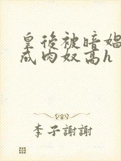 皇后被暗娼调教成肉奴高h