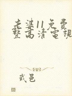 老婆11免费完整高清电视剧