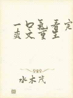 一口气看完小说爽文重生