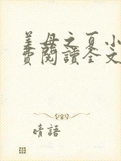 美母之夏小说免费阅读全文最新章节封面