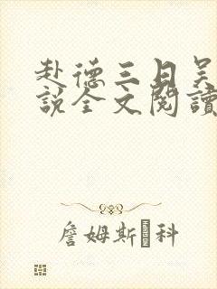 赴德三日吴敏小说全文阅读封面