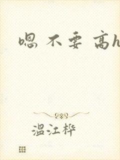 嗯 不要 高h