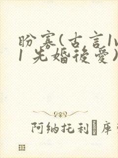 盼寡(古言1v1 先婚后爱)