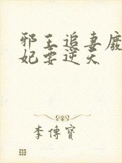 邪王追妻废材狂妃要逆天封面