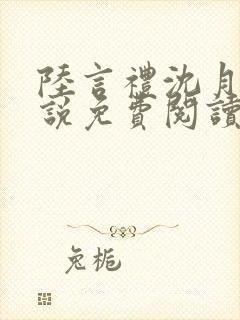 陆言礼沈月慈小说免费阅读最新章节