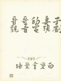 哥哥的妻子在线观看电视剧免费高清完整封面