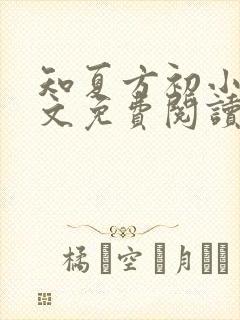 知夏方初小说全文免费阅读最新章节