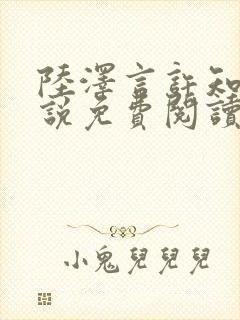 陆泽言许知夏小说免费阅读最新章节