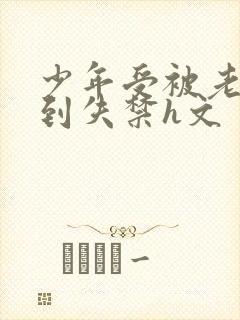 少年受被老头肉到失禁h文