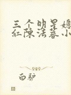 三个明星媳妇陈红陈法蓉小说