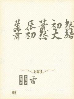 叶辰萧初然叶辰萧初然大结局