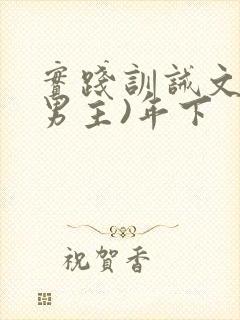 实践训诫文(双男主)年下