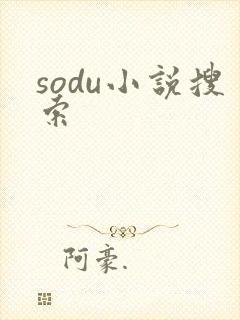 sodu小说搜索