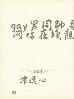 gay男同帅哥网站在线观看