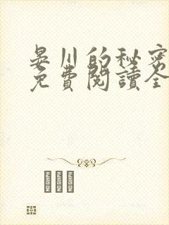 晏川的秘密小说免费阅读全文