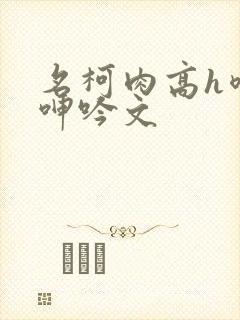 名柯肉高h喷汁呻吟文