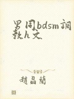 男同bdsm调教h文封面