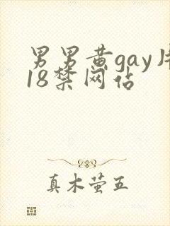 男男黄gay片18禁网站