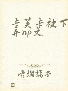 卡芙卡被下药玩弄np文