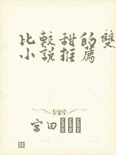 比较甜的双男主小说推荐