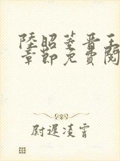 陆昭菱晋王最新章节免费阅读