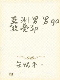 亚洲男男gay做受3p