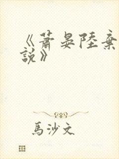 《萧晏陆弃娘小说》