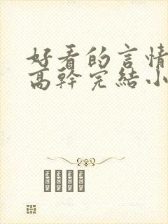 好看的言情现代高干完结小说