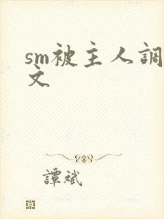 sm被主人调教文封面