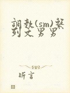 调教(sm)系列文男男封面