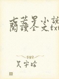 七芒星小说免费阅读全文txt封面