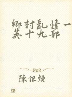 乡村乱情一胡秀英十九部封面