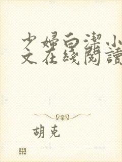 少妇白洁小说全文在线阅读