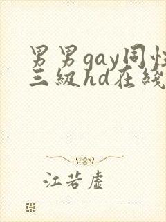 男男gay同性三级hd在线