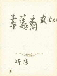 青莲之巅txt笔趣阁