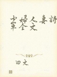 少妇人妻诗雨小军全文