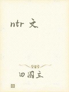 ntr 文封面