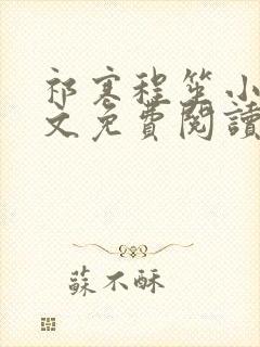 祁寒程笙小说全文免费阅读最新章节封面